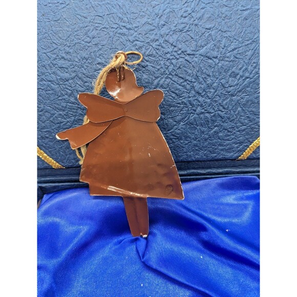 Christmas Ornament Lot 3 Rustic Primitive Farmhouse Folk Art Metal Santa, Angel - Picture 15 of 16